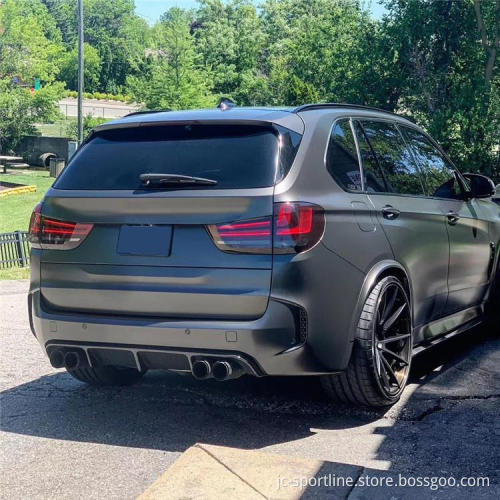 REAL CARBON Fiber Rear Bumper Diffuser Lip Spoiler for BMW X5M F85 & X6M F86 (2015-2019)